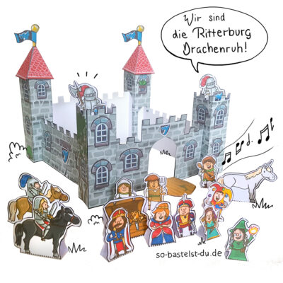 Basteln Ritterburg Drachenruh