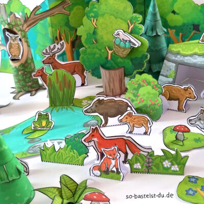 Basteln Grünburger Wald Details