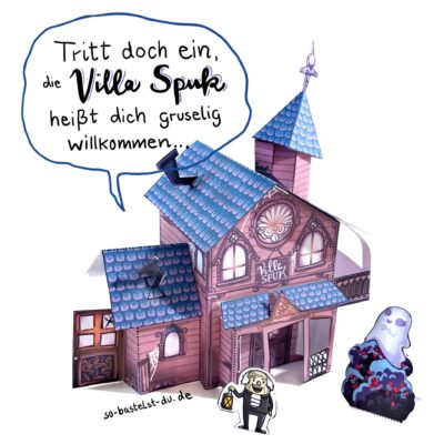 Villa Spuk basteln Halloween