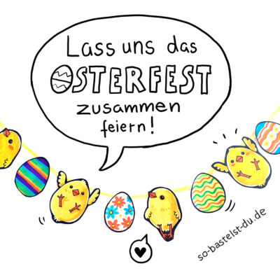 Osterküken Girlande