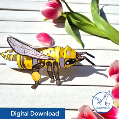 Printable Bee Craft Nature Kids Activity