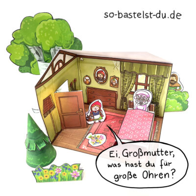 Märchen Rotkäppchen basteln