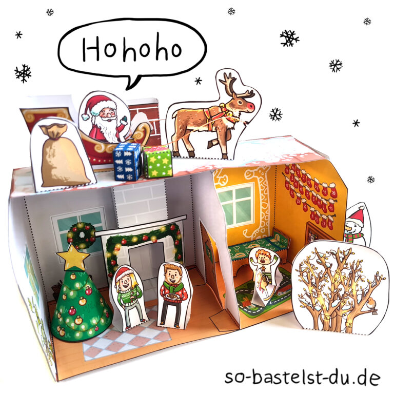 Bastelbogen Weihnachten So bastelst du