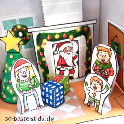 Weihnachtsmann im Kamin