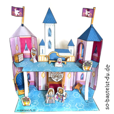 Märchen Schloss Taubenstein basteln Bastelvorlage