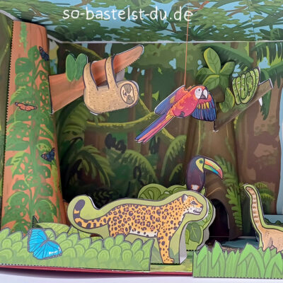Bastelbogen Regenwald Dschungel
