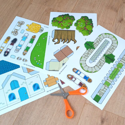 Bastelbogen Frau Holle - märchenhafter Bastelspaß für Kinder