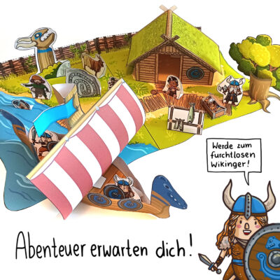 Wikinger Bastelbogen