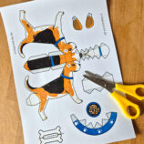 Beagle Bastelbogen zum Ausdrucken